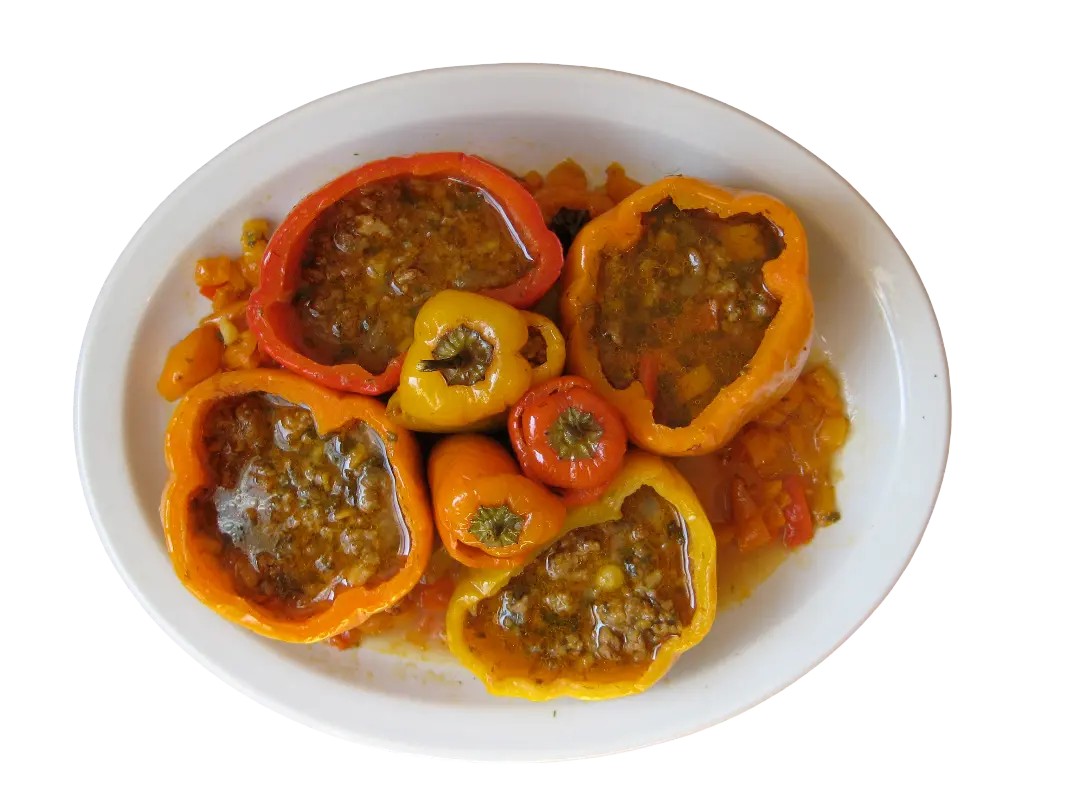 Gefüllte Paprika (Dolma) mit Silex Grill (Rezept)