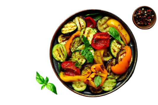 Gegrillter Gemüseteller mit Silex Grill (Rezept)
