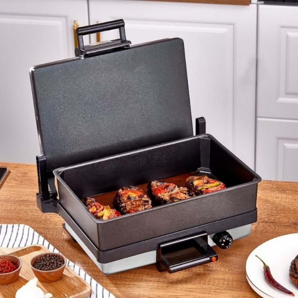 Silex Kasserolle auf silex mit gericht drin